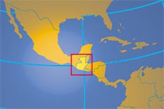 Location map of Guatemala. Where in Central America is Guatemala?
