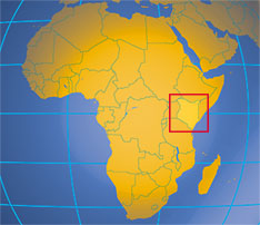 Location map of Kenya. Where in Africa is Kenya?
