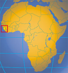 Location map of Sierra Leone. Where in Africa is Sierra Leone?