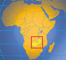 Location map of Zambia. Where in Africa is Zambia?