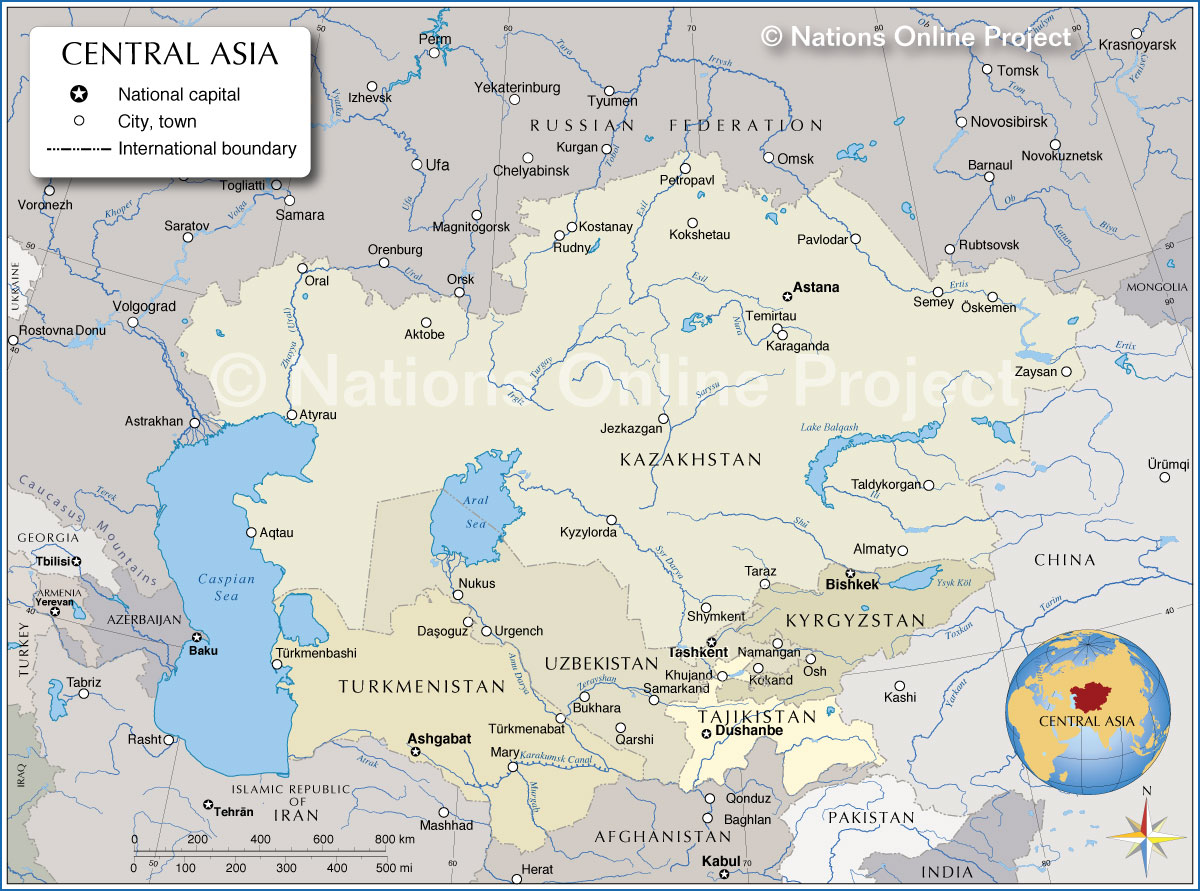 Map Quiz Central Asia 108