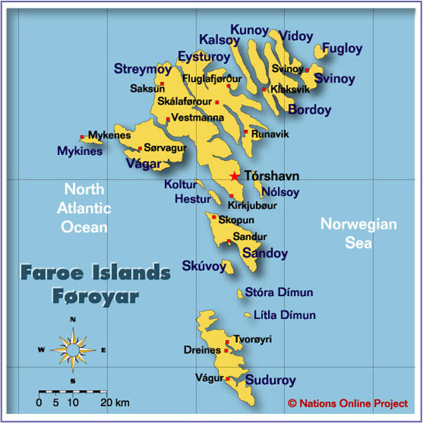 FAROE ISLANDS Map