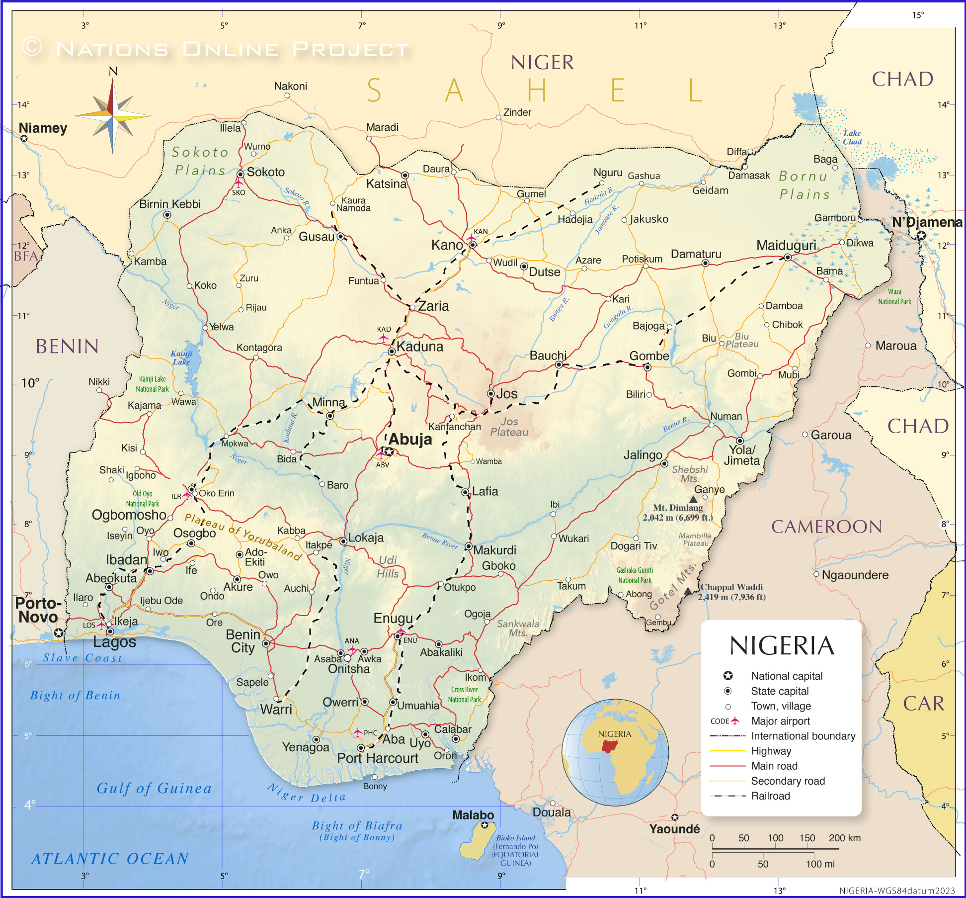 Political Map of Nigeria