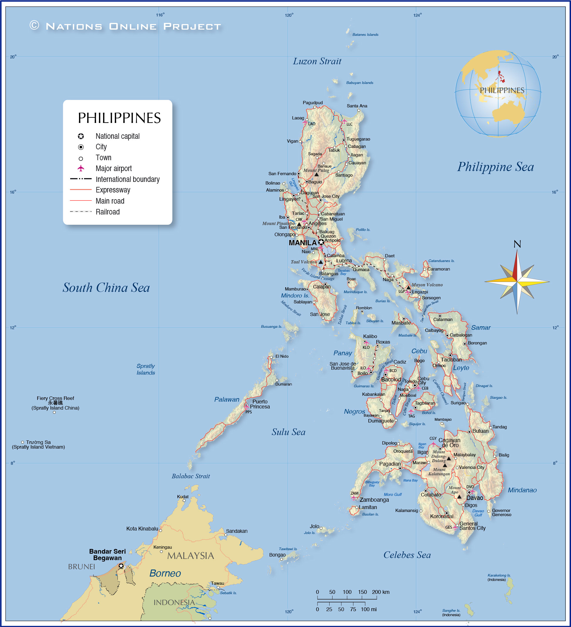 General Map of the Philippines