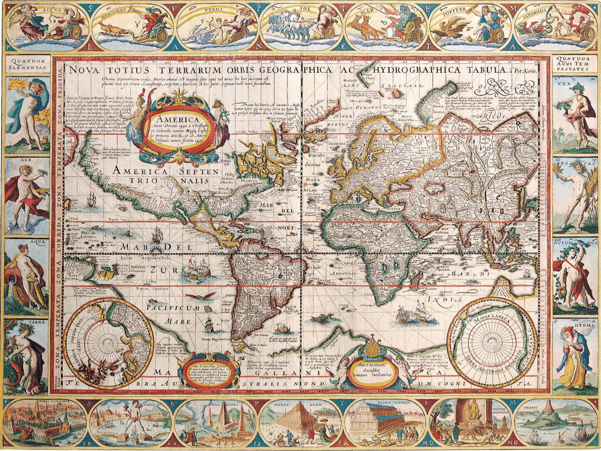 17th Century Map of the World