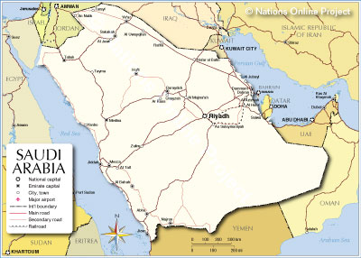 Saudi Arabia Map