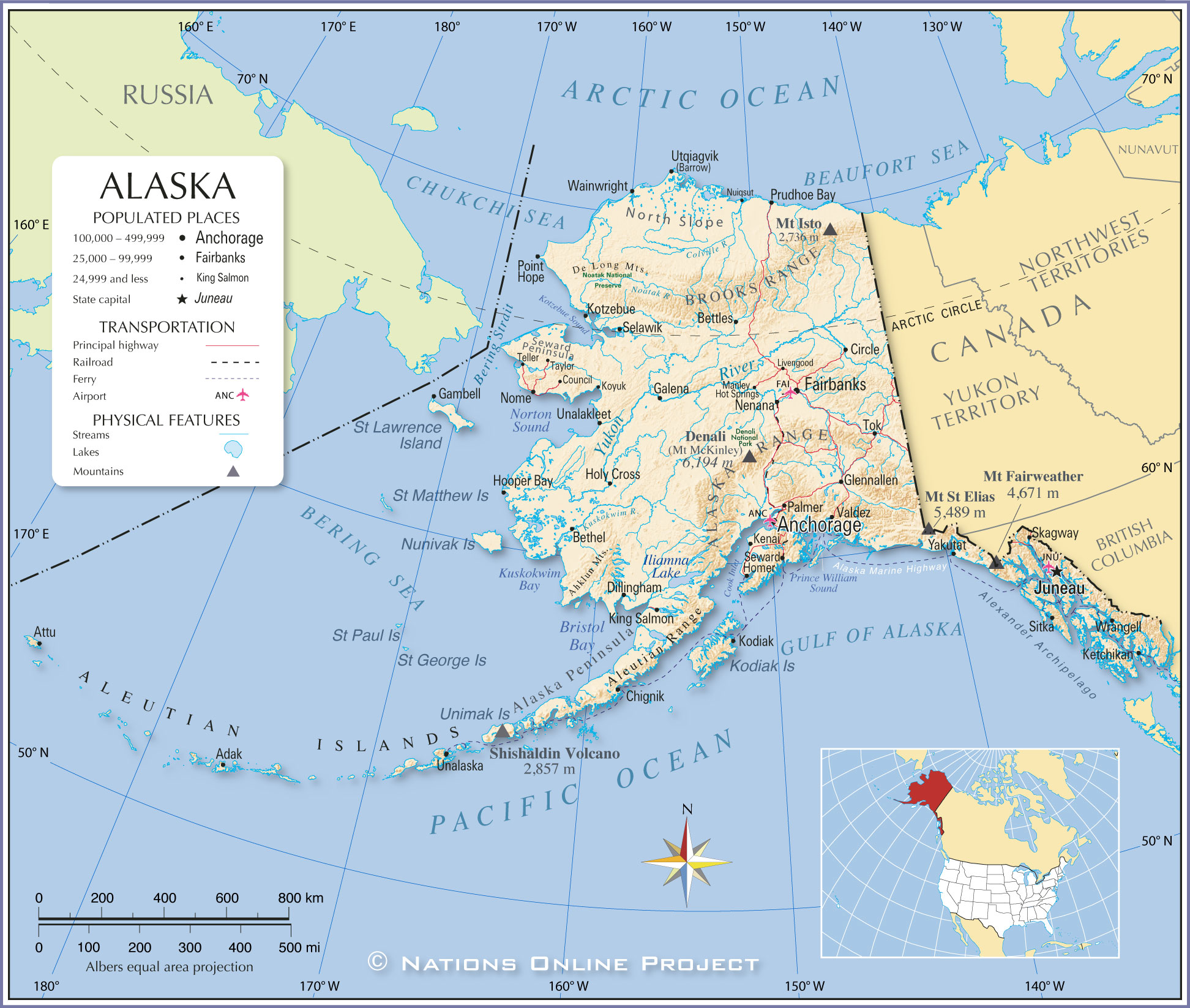 Alaska On World Map