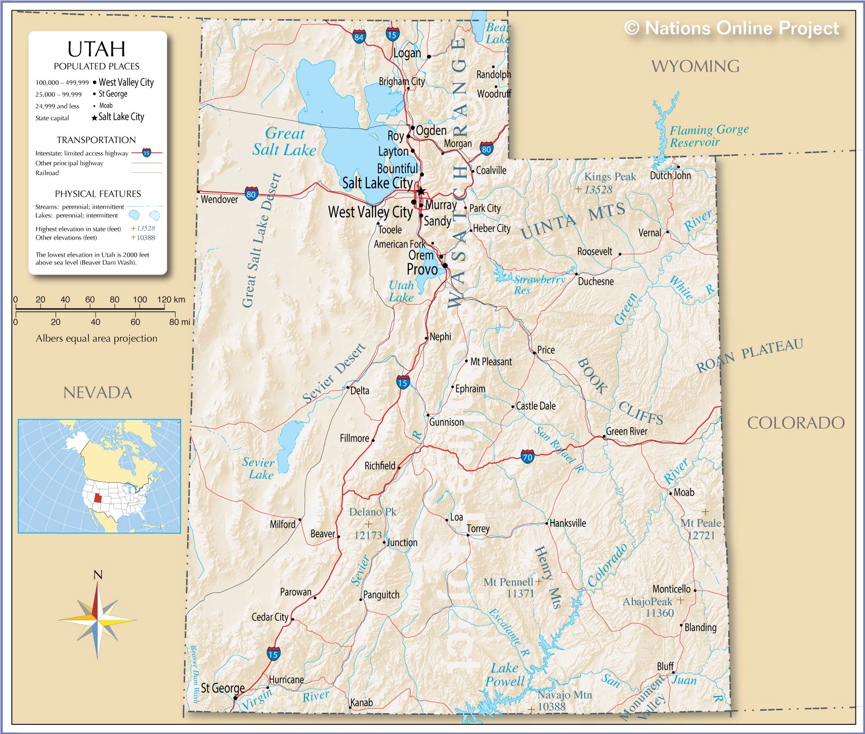 Map Utah