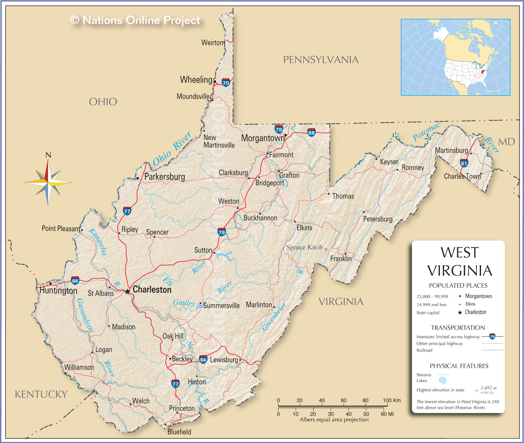 Virginia State Map View