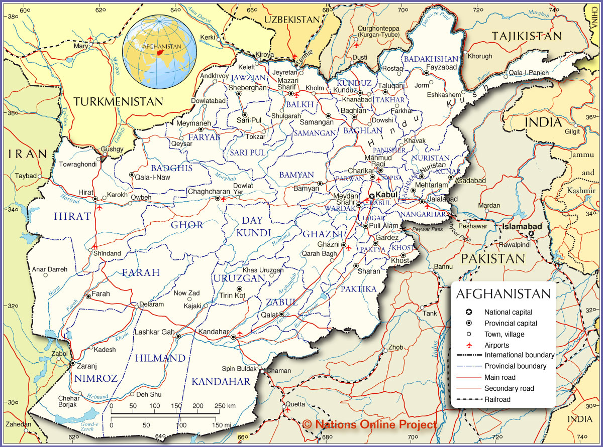 Carte générale de l’Afghanistan