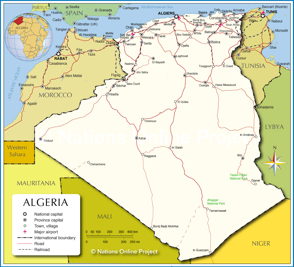 Carte générale de l'Algérie