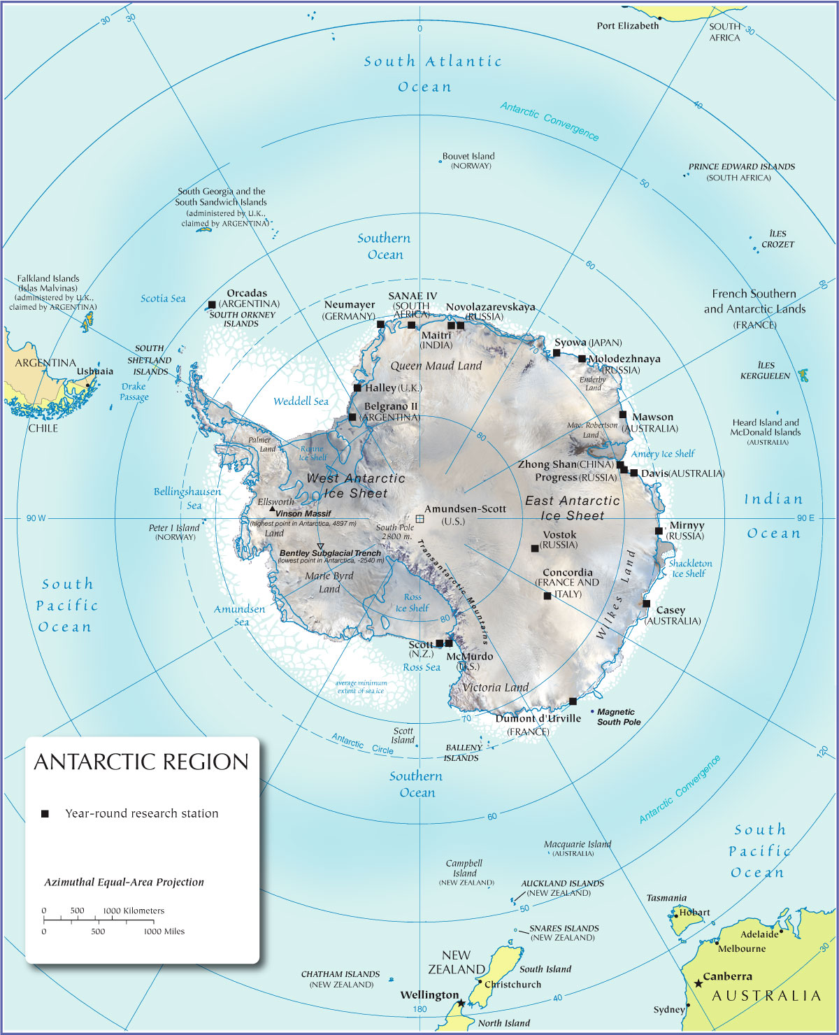 World Physical Map, Physical map of the.