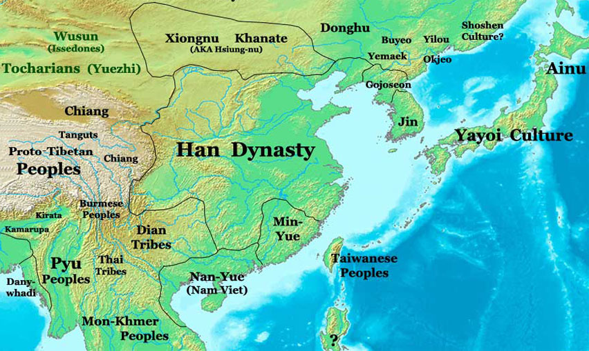 Han Dynasty map