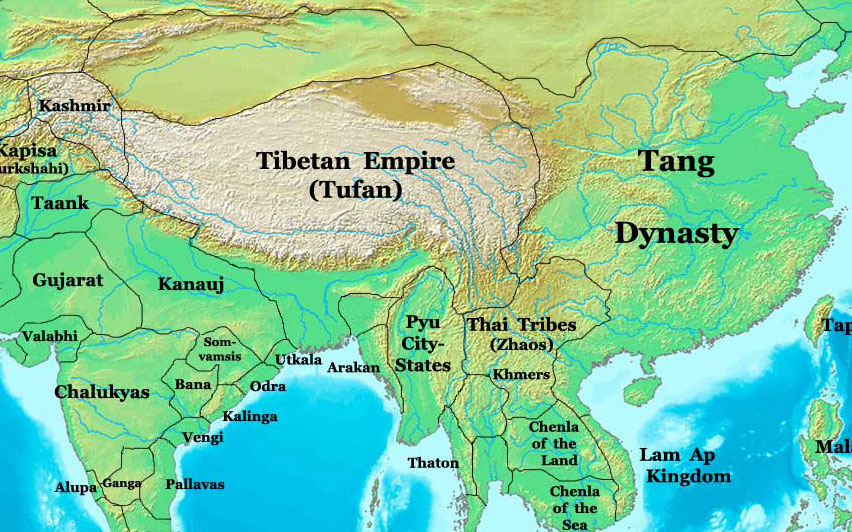 Tang Dynasty map