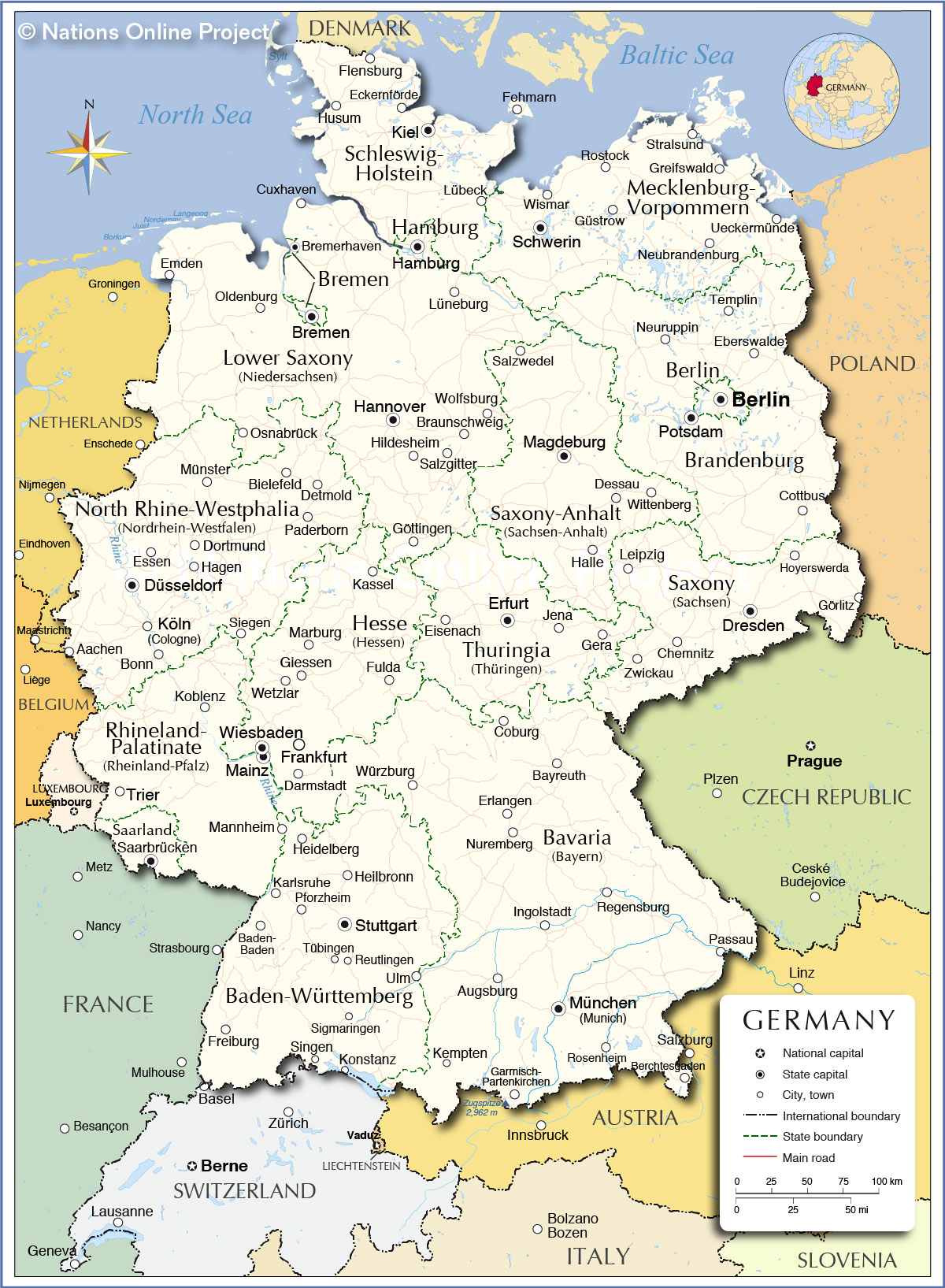 MAP OF GERMANY | MAP