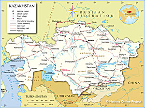 Kazakhstan Map