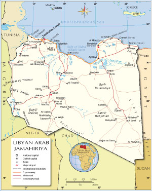 Libyan Arab Jamahiriya Map