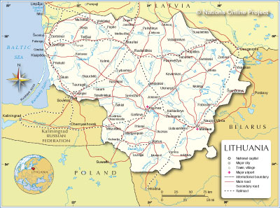 Lithuania Map