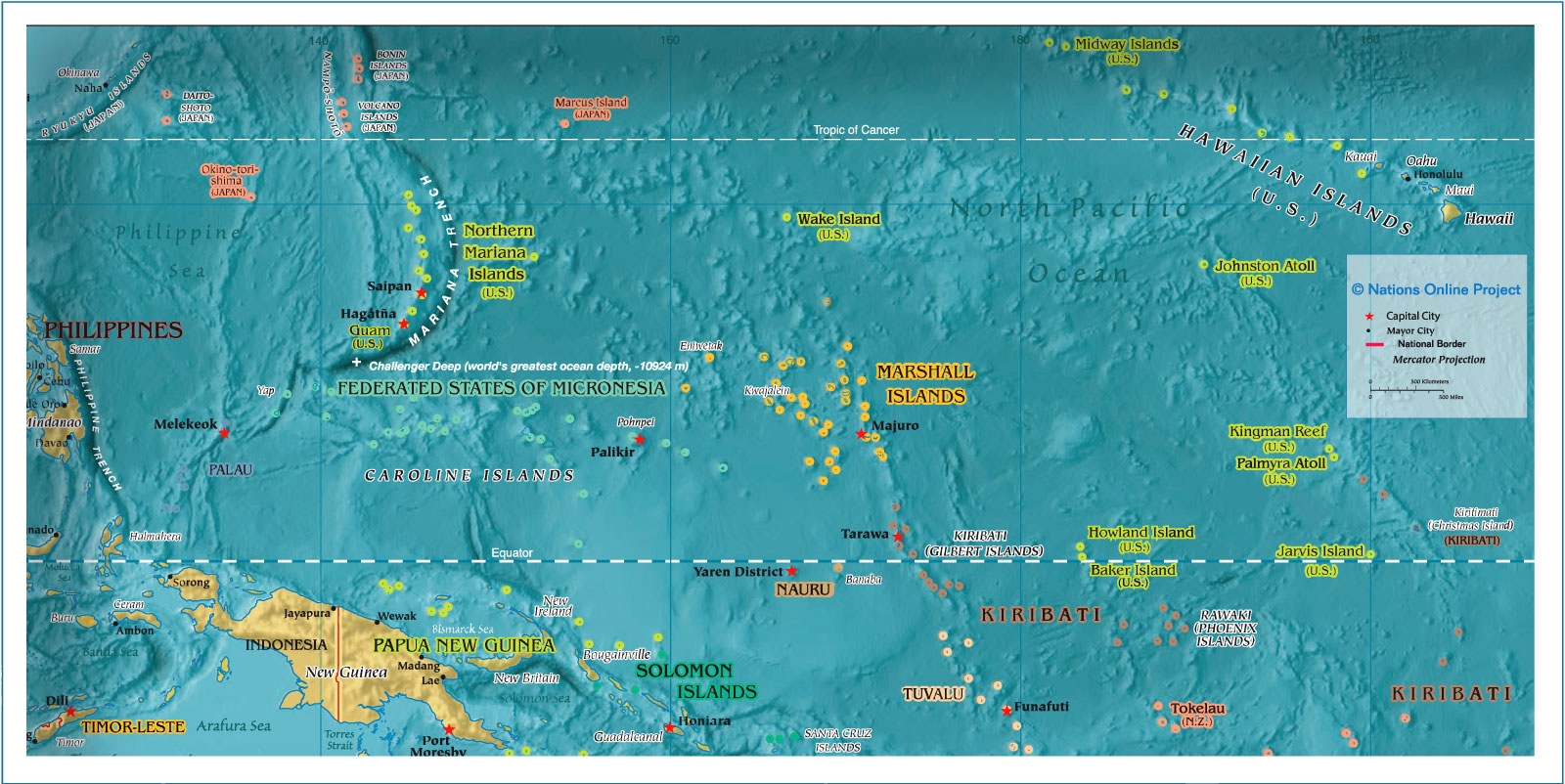 Reference Map of Micronesia
