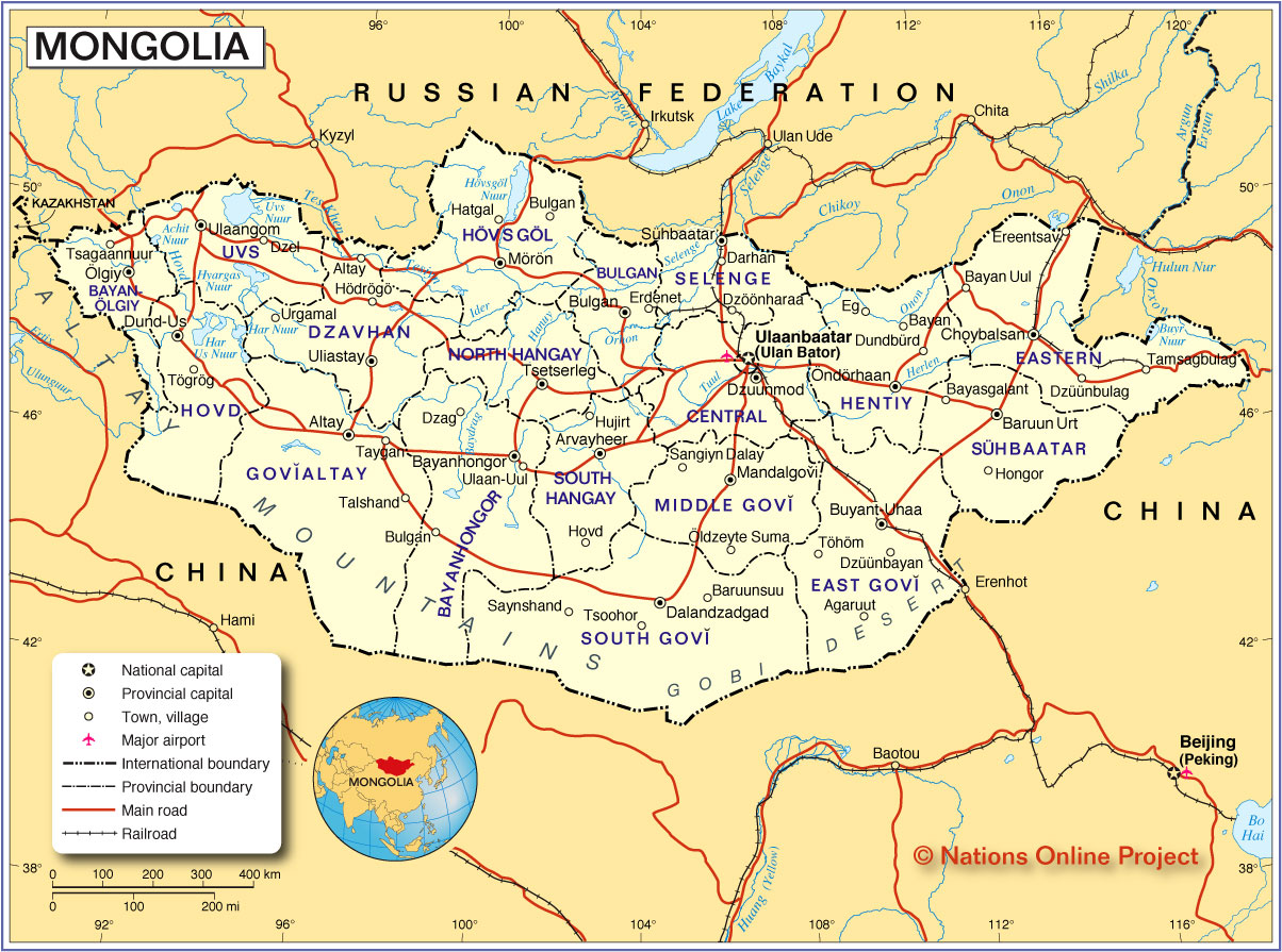 Map of Mongolia