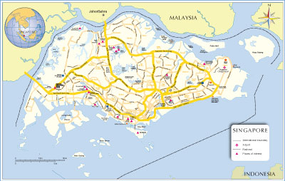 Map of Singapore