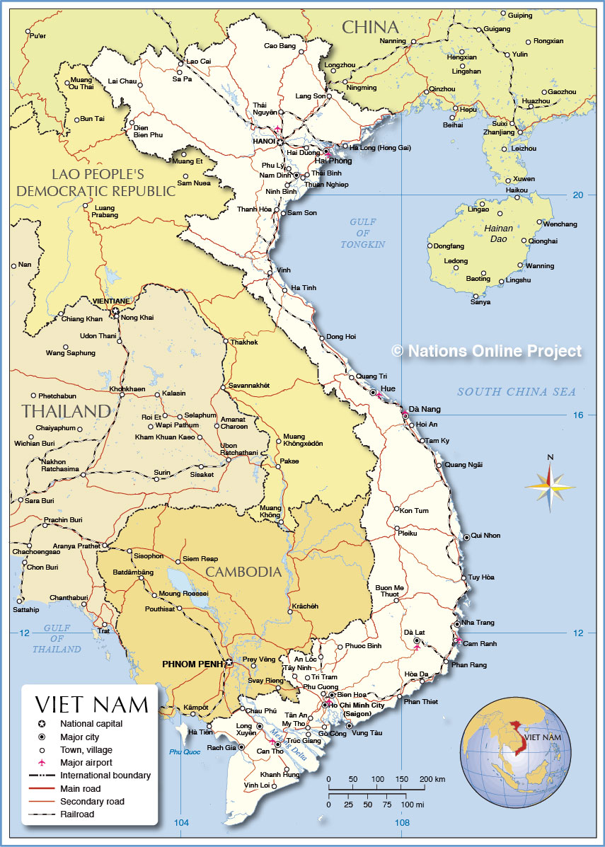 Political Map Of Vietnam Nations Online Project