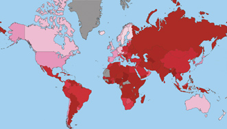 world map of corruption