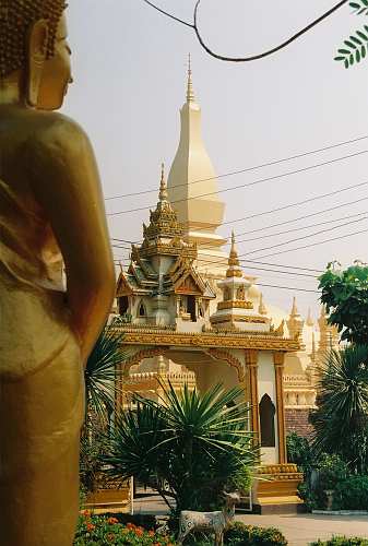 Pha-That-Luang_10 Buddha image at Vat Pha That Luang, Vientiane