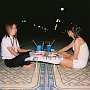 Dinner on the Central Plaza of Savannakhet.