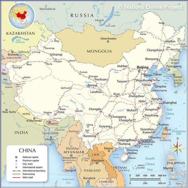 Political Map of China