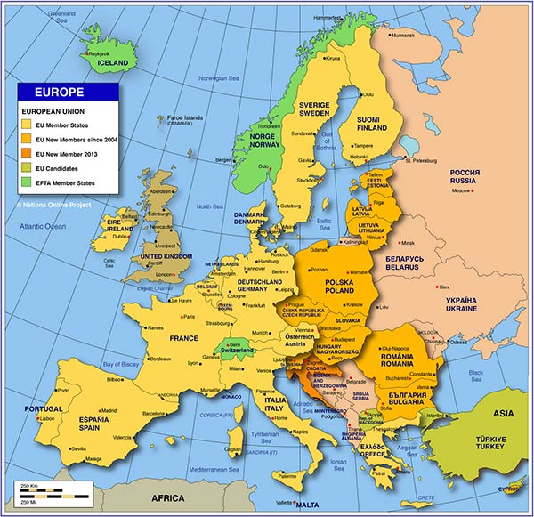 map of europe with longitude and latitude