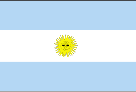 Flag with sun shop in middle