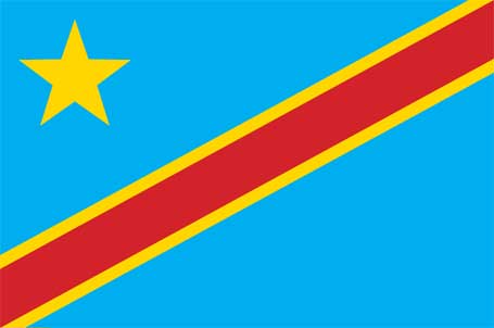 Flag of the Democratic Republic of the Congo