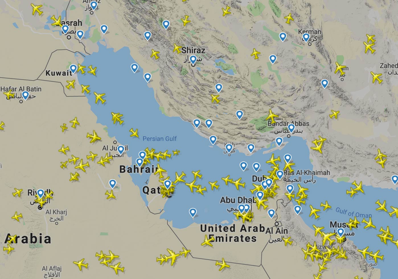 Persian Gulf War Map