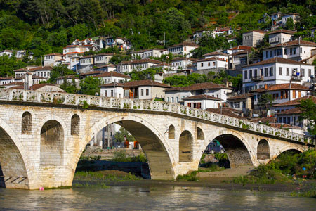 Gorica Bridge in Berat