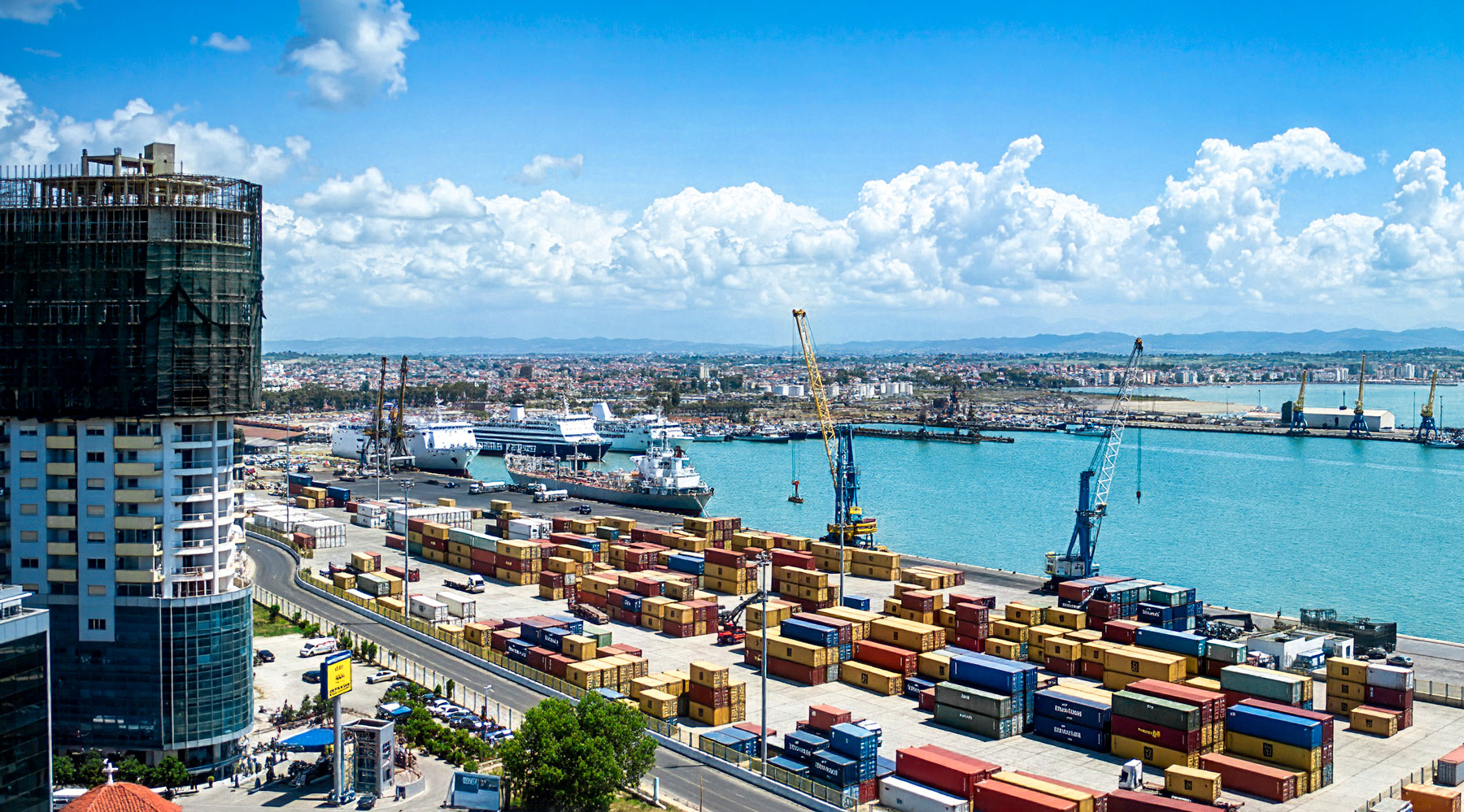 Port facilities in Durrës