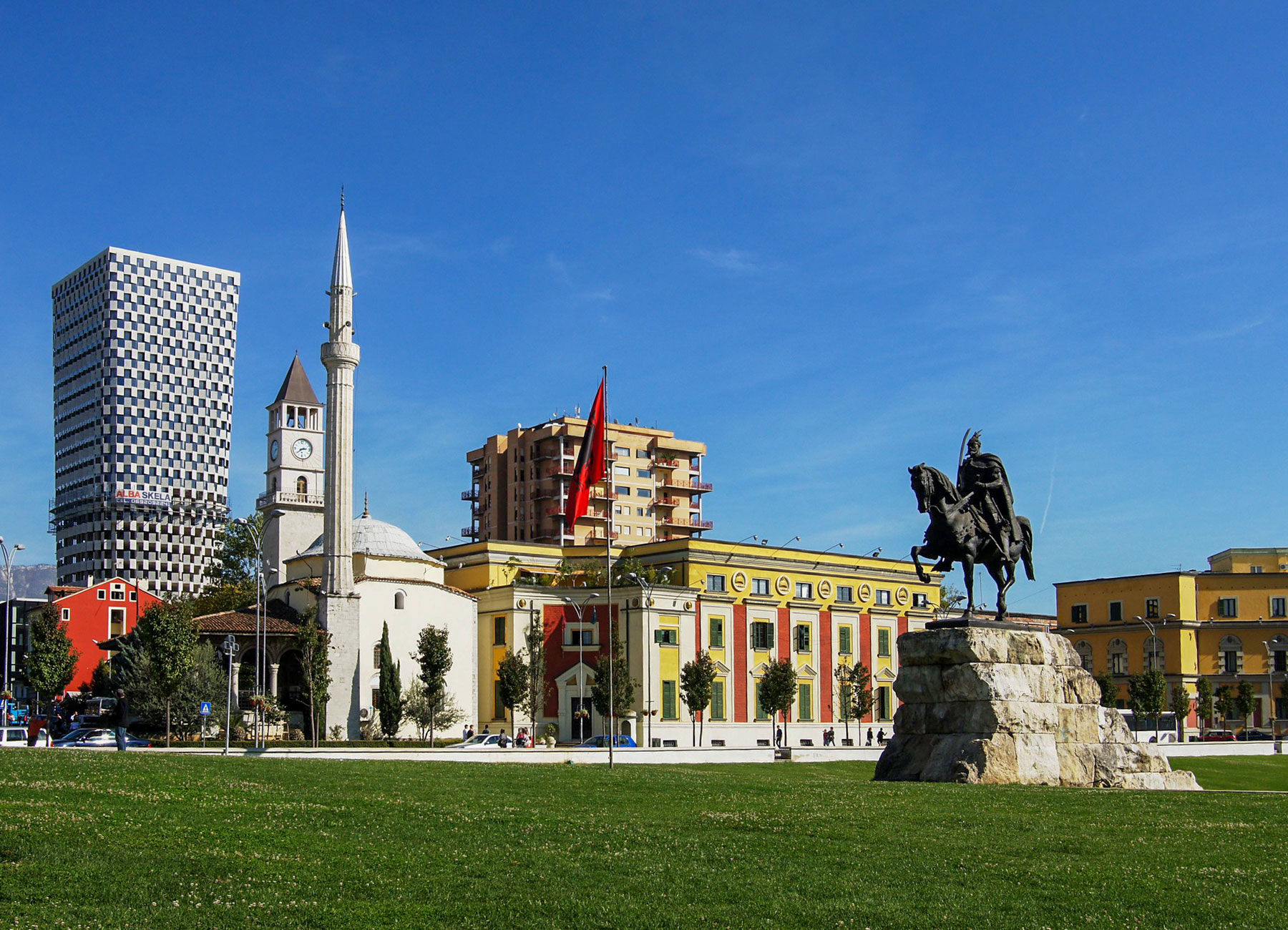 Skanderbeg Square in Tirana