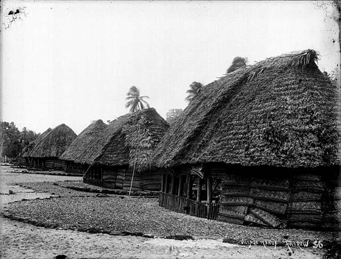 Samoan village on the Manu’a Island Group