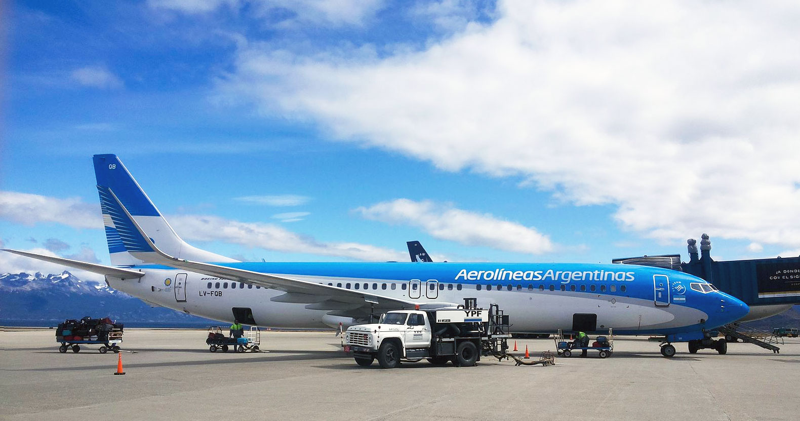 Boeing 737 plane of Aerolíneas Argentina Airline.