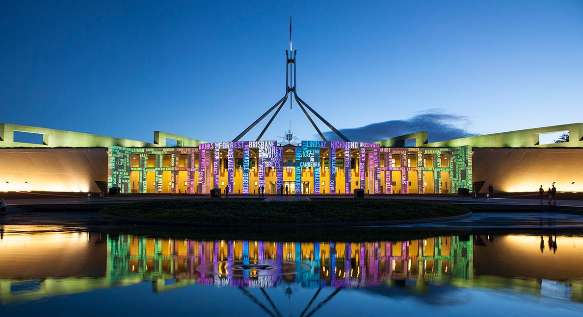 Australiaian National Congress building in Brasilia