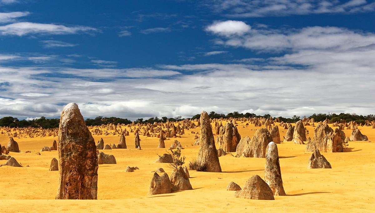 The Pinnacles limestone formations within Nambung National Park, Western Australia