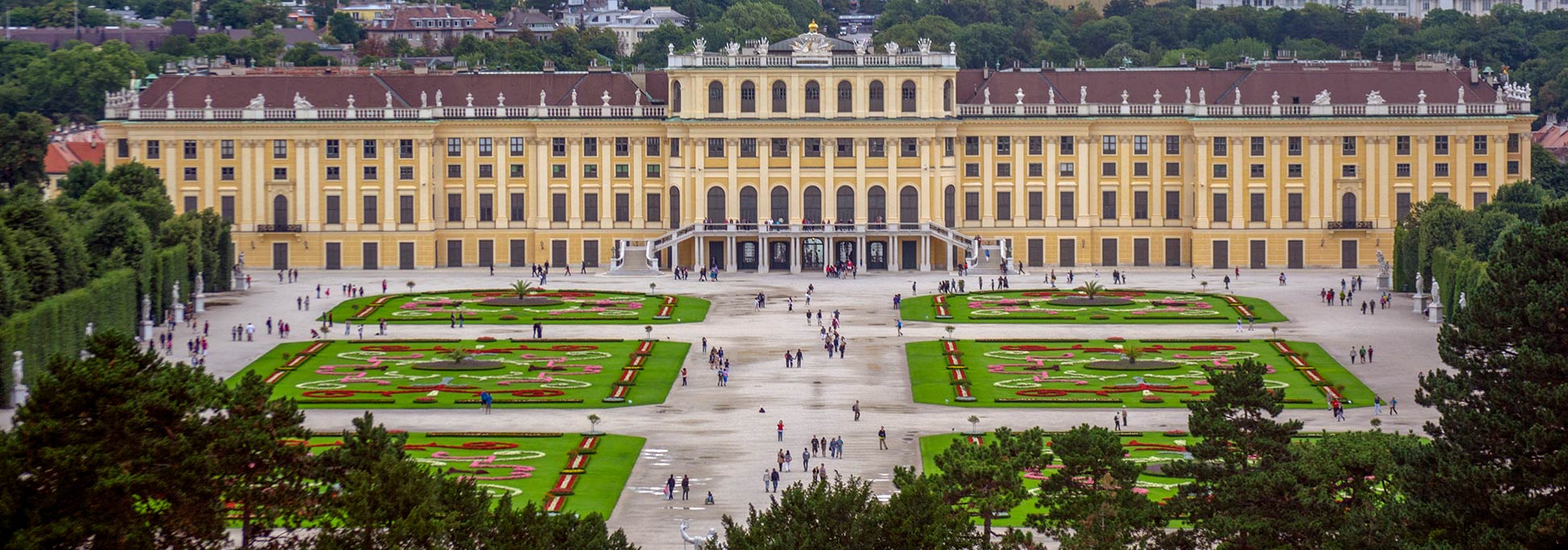UNESCO World Heritage Site Schönbrunn Palace and gardens in Vienna, Austria