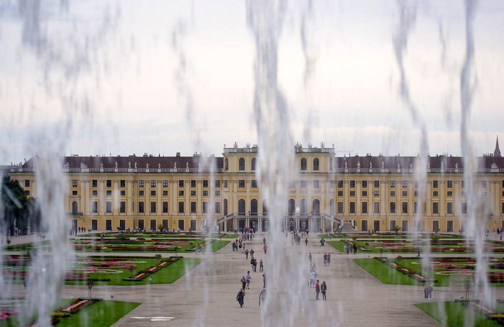 Schönbrunn Baroque palace in Vienna, Austria's capital