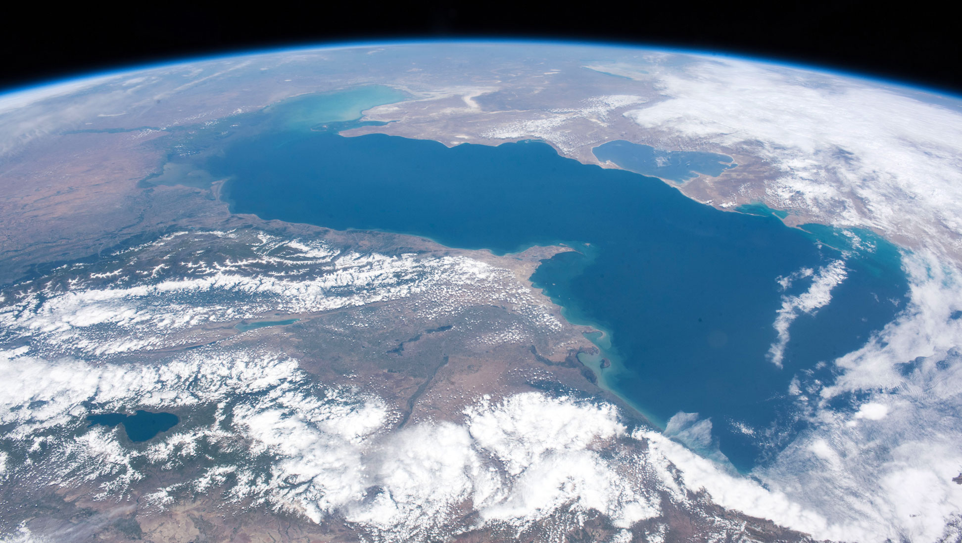 Satellite image of the Caspian Sea