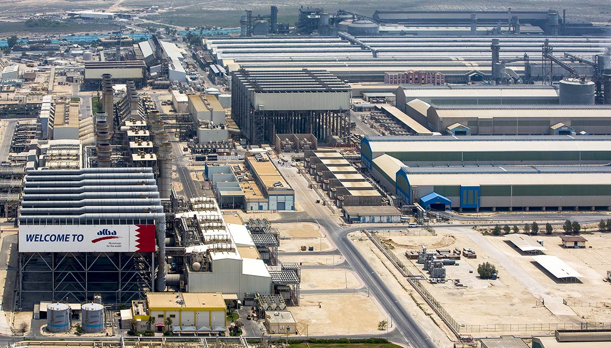 ALBA Aluminium Smelter facility, Bahrain Alba, one of the largest aluminium smelters in the world, is located in Bahrain