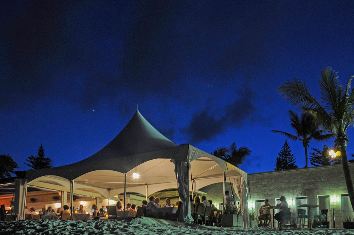 Restaurant on the beach, Bermuda