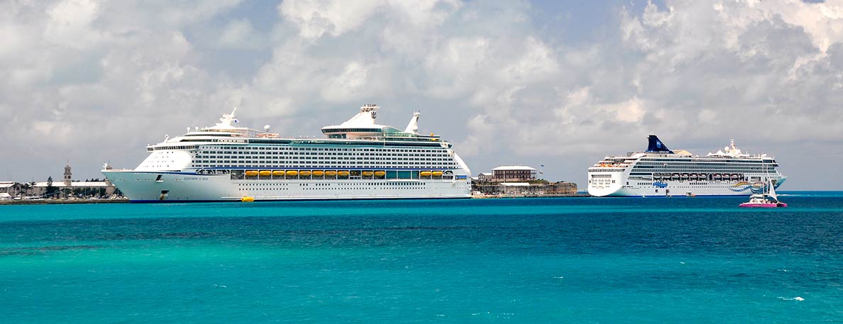 Explorer of the Seas and Norwegian Spirit cruise ships, Bermuda