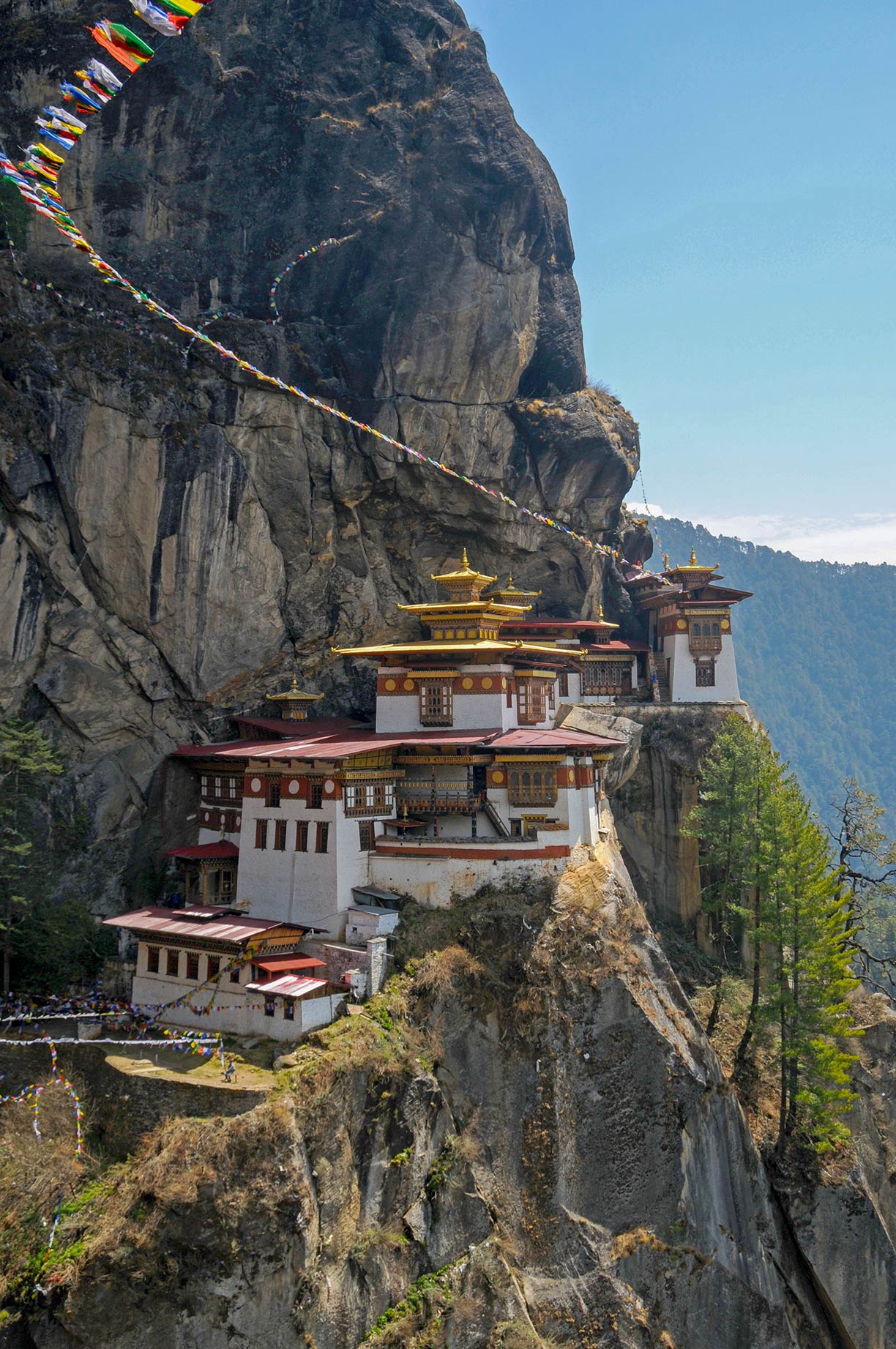 Taktshang Buddhist temple complex, Paro valley, Bhutan