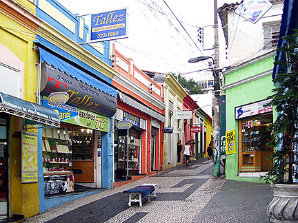 Cândido Mariano street, historic center Cuiabá, Mato Grosso, Brazil