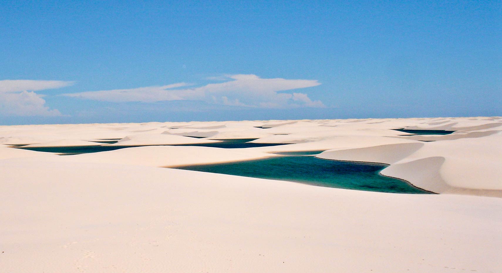 Lençóis Maranhenses lagoons in Lençois Maranhense National Park, Maranhão state, Brazil